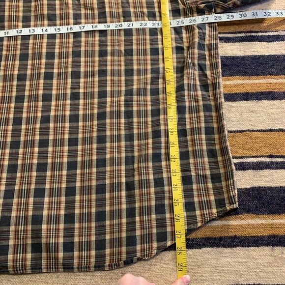 Harley Davidson Plaid Button Front Shirt Grunge 90s Mens Oversized 2XL Flawed - Picture 8 of 8